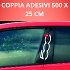 Adesivi Fiat 500X per montanti portiere adesivo scritte 500X pvc stickers 500 X