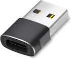 Happac Adattatore da USB-C femmina a USB-A maschio Grigio/Nero