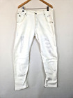 Mens G Star Raw Arc 3D Tapered Fit Distressed Paint White Denim Jeans W31 L32