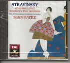 STRAVINSKY Petrushka & Symphony in 3m Simon Rattle cd UK sealed mint EMI 1988