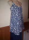 BRAND NEW YOURS BABY DOLL TOP PYJAMAS SIZE 14/16 - NAVY