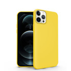 Cover per Apple iPhone Giallo Tpu Soft Case Smartphone Custodia Senza Foro Logo