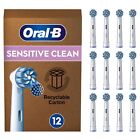 Oral-B Sensitive Clean Testine Spazzolino Elettrico, Confezione da 12 Testine di