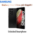 Nuovo Samsung Galaxy S21 Ultra 5G G998U 128GB SIM FREE Sbloccato Smartphone Nero