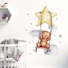 Adesivi murali cameretta bambini neonati Wall stickers-Orsetto sulla stella orso
