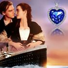 Collana Titanic Rose Cuore Dell Oceano Cristallo Ciondolo Jack + Sacchetto Blu