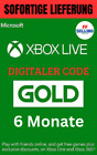 Xbox Live Gold 6 Monate - Xbox Live Digitaler Code - Sofortige Lieferung -Global