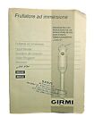 Girmi MX50/MX55 - Istruzioni per l Uso - Ricambio Originale