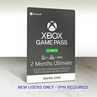 Xbox Game Pass Ultimate 2 Months Trial Live Gold EA Play (USA ) New Users (VPN )