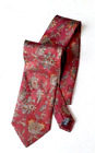 cravatta floreale vintage 100% pura seta zenith made in italy moda uomo anni 80