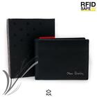 Portafoglio uomo nero pelle per carte di credito con protezione RFID portamonete