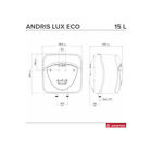 Scaldabagno Elettrico Boiler Classe A ARISTON Andris Lux Eco 10-15-30 Litri