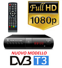 DIGITALE TERRESTRE DVB-T3 DECODER TV SCART HDMI 4K H265 TELECOMANDO PILE