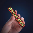 1x 3D Luminous Vehicle Car Temporary Parking Card Phone Number Plate Accessories