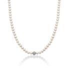 Collana Donna Miluna Filo di Perle e Boule Diamantata PCL1834V NUOVO E ORIGINALE