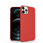 Cover per Apple iPhone Rosso Tpu Soft Case Smartphone Custodia Senza Foro Logo