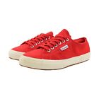 Superga 2750 Cotu Classic Trainers Mens UK 9 Red Cotton Canvas Casual Sneakers