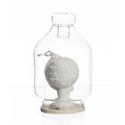 Bottiglia vetro 13 cm con mappamondo in scatola regalo BOMBONIERA
