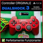 🎮 Controller PS3 ORIGINALE Dualshock 3 Rosso - CECHZC2E - Playstation Joystick