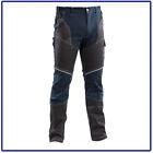 pantaloni da lavoro Uomo Multitasche Cargo Neri Slim Fit elasticizzati invernali