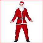 Costume Da Babbo Natale Uomo Travestimento Vestito Di Santa Claus Festa Adulto