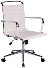 Poltrona sedia ufficio girevole regolabile HLO-CP23 ecopelle bianco