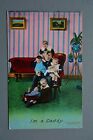 R&L Postcard: Bamforth No 1391 I m a Daddy, Worried Father & Many Children