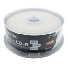 25pcs CD-R Recordable Full Printable Blank CD Discs 120Min 52x 700MB Black Vinyl