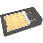 Convertitore Adattatore Kit Micro Scheda 4in1 Nano SIM Card per Iphone 5 6 Ipadv