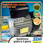 MOTORE ELETTRICO MONOFASE 2,2 KW 3 HP 1400 GIRI MEC90 V.230 MADE IN ITALY!
