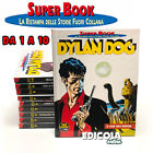 Lotto Fumetti DYLAN DOG Collezione SUPER BOOK sequenza Completa da numero 1 a 10
