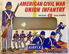 AIRFIX 1/72 AMERICAN CIVIL WAR UNION  INF. - 48 FIGURES IN  OLD TYPE WINDOW BOX