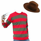 Adult Boys Freddy Krueger Halloween Fancy Dress Costume Outfit Nightmare Elm St