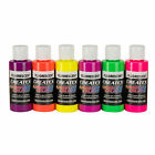 (160,28€/1l) Createx Colors - 6 x 60ml Fluorescent Set - Airbrush Farben 115499