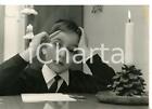 1966 ITALIA - COSTUME Bambino scrive letterina a Babbo Natale *Foto 18x13 cm
