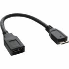 INL InLine® OTG Adattatore Micro USB 3.0 B maschio / A femmina, cavo 0,15m