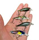 4 Real scale mini floating small tiny  fishing lure bait trout crank bait