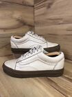 Vans Old Skool Trainers Veggie Tan/brown Sole Leather Lace Up  Size 4 Uk No Box