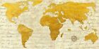 Quadro Cartina Terra Mondo Geo 1 Mappa Stampa su Mdf Tela Swarovski Arredo Casa