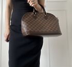 Louis Vuitton Vintage Damier Ebene Top Handle Alma PM Bag