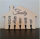 Appendichiavi da muro,personalizzato portachiavi in legno parete ingresso Family
