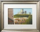 Dipinto Olio su tela Quadro Rocca Maggiore Umbria Assisi Mi. Scalesse Paint Oil