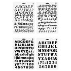 YXHZVON 4 pezzi Lettere e Numeri Pittura Stencil Plastica Alfabeto Disegno St