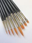 Model Painting Brushes, Warhammer, Army Painter, Airfix, Synthetic Mix, Set of 9