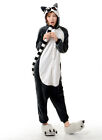 Animale Coda Lemure Onesiee Kigurumi Costume Felpa con Cappuccio Pigiama