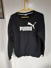 Puma Used Mens Essentials Crew Neck Sweatshirt Ess Tr Big Logo Jumper uk S