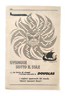 Pubblicita  Douglas Apparecchi Viaggio Avril Rossetti Condor Autoradio 1955 (F2)