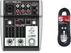 Behringer 302USB Mixer premium 5 ingressi, USB/audio & Cavo da microfono a mix