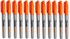 Sharpie Fine Pennarello Indelebile Penna Arancione Neon 12 Confezione