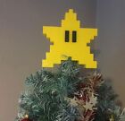 Decorazione natalizia puntale albero natale a forma di Stella di Mario Bros